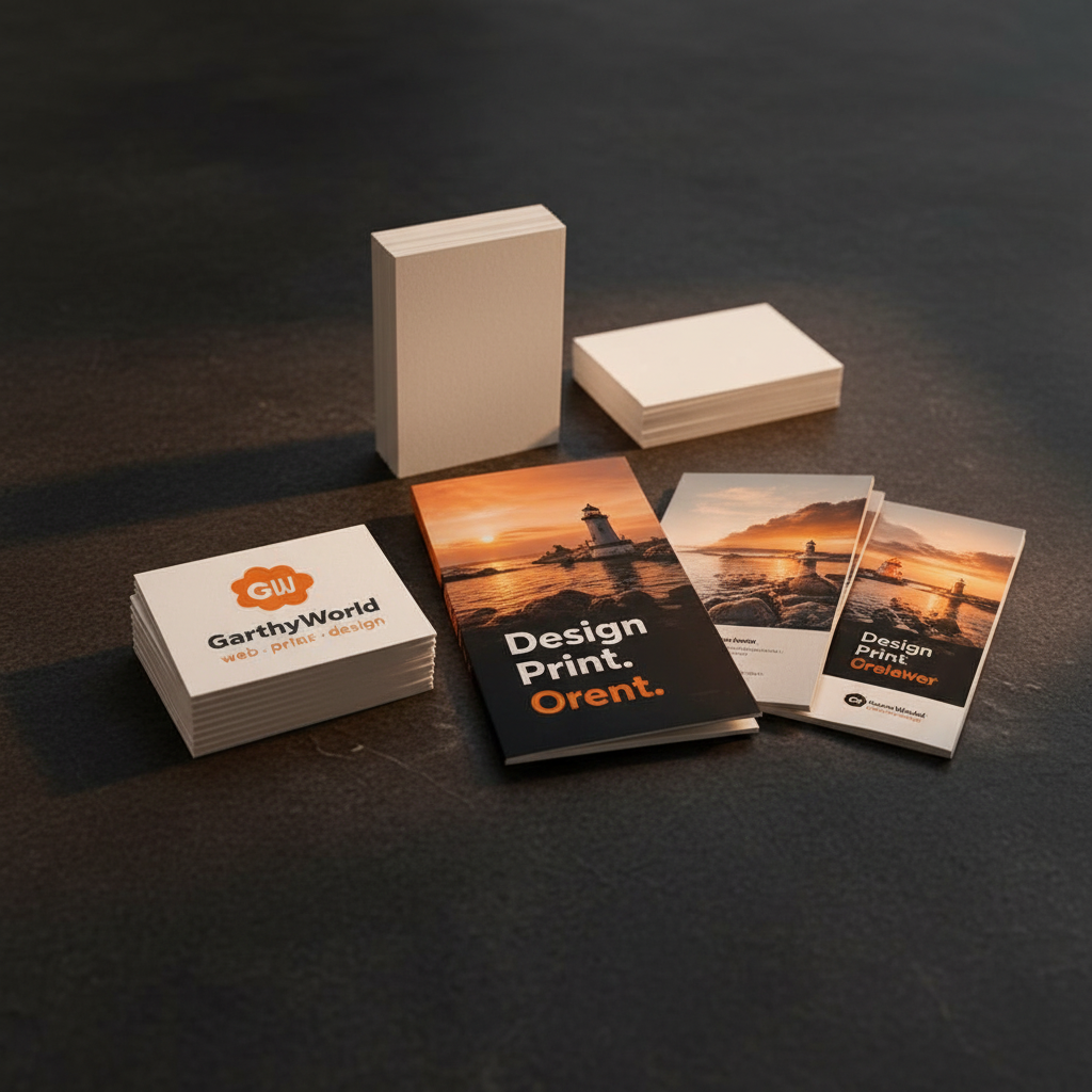 Construction project flyer designed and printed by GarthysWorld
